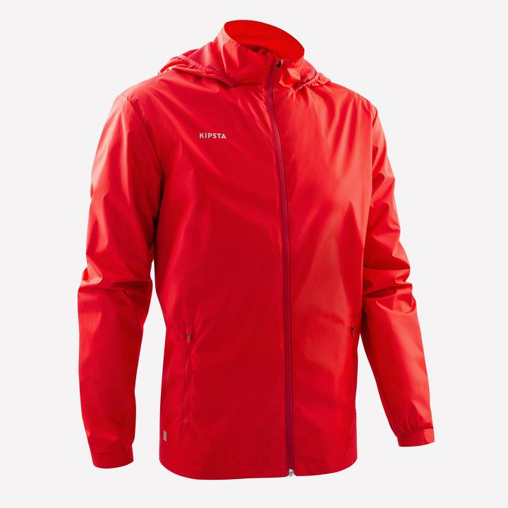 Immagine prodotto Kipsta Giacca da calcio antipioggia da donna/uomo - Viralto Club rosso (XXL)