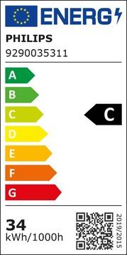 Energy Label Philips PHIL LED light source (E27, 33.50 W, 5600 lm, 1 x, C)