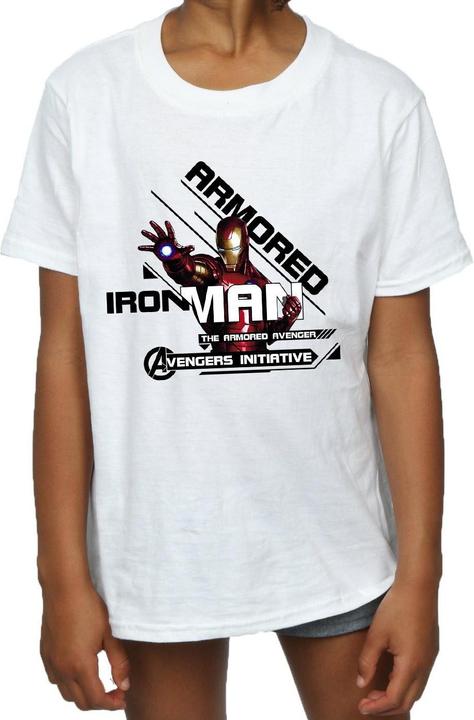Image du produit - T-shirt IRON MAN ARMORED AVENGER - Fille (152, 158)
