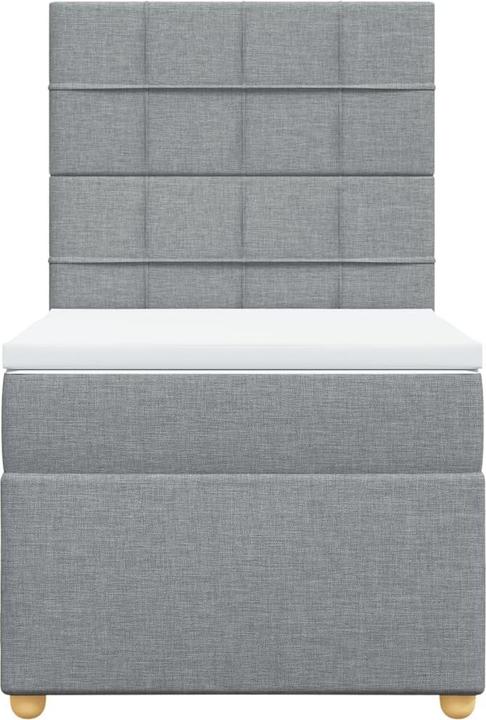 Produktbild VidaXL Bo x springbett mit Matratze 90 x 190 cm Stoff (90 x 190 cm, 90 x 190 cm)