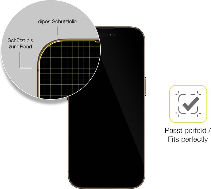 Image du produit Dipos Film de Protection d’écran Full-Cover 3D (1 pièce(s), Apple iPhone 16 Pro Max)