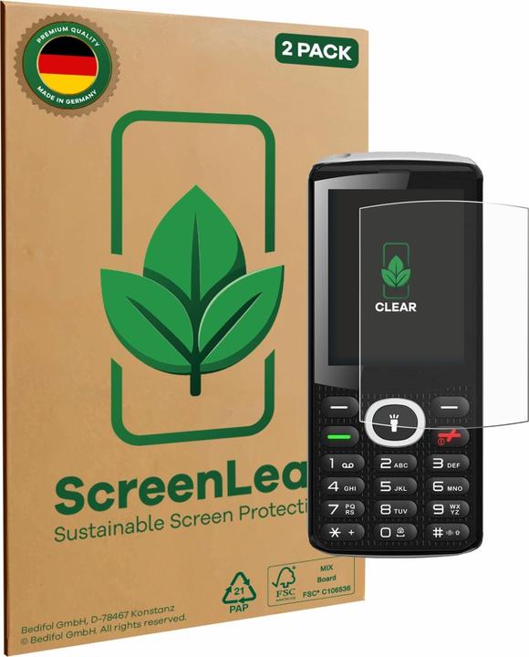 Productafbeelding ScreenLeaf Screen Protector duurzame schermbescherming, helder, anti-kras (2 Stuk, Onestyle B10)