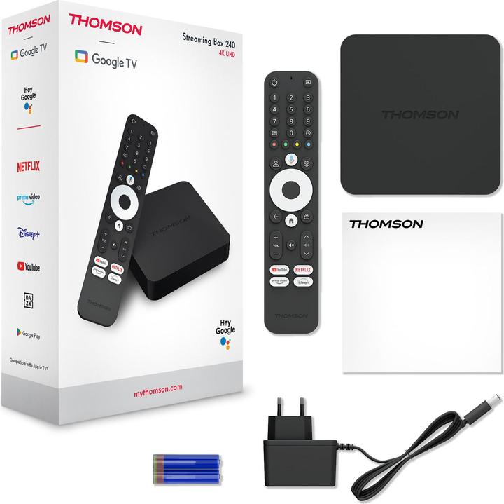 Produktbild Thomson Streaming BOX: 4K UHD Google TV (8 GB, iOS 12)