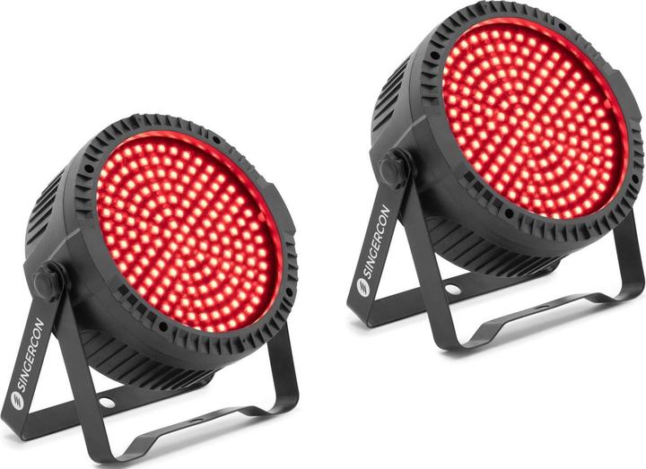 Produktbild Singercon 2 PAR-Scheinwerfer Disco-Licht Partylicht Partybeleuchtung 175 SMD-Lampenperlen