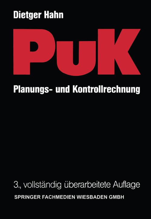Produktbild Planungs- und Kontrollrechnung - PuK (Deutsch, Dietger Hahn, 1985)