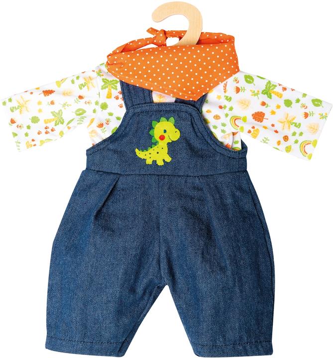 Actual product image Heless Pu dungarees Dino, 3-piece, size 35-45cm