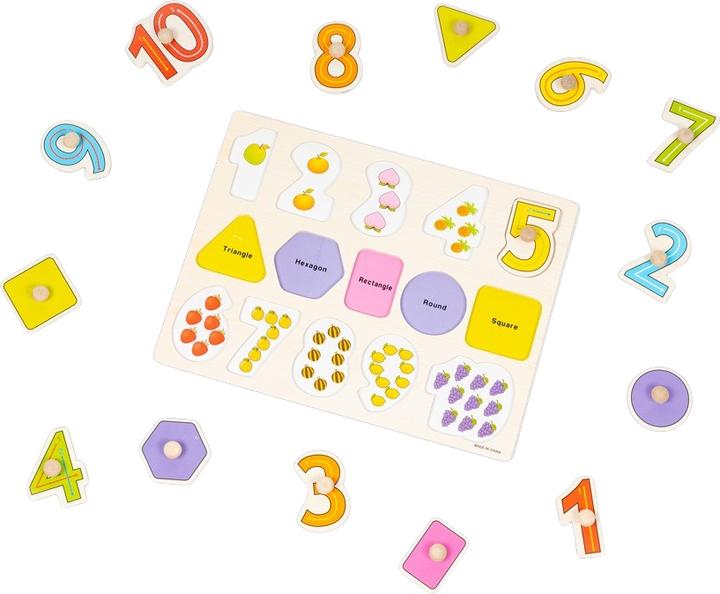 Immagine prodotto The twiddlers Set di 4 puzzle a pioli Wildlife Learning (4 pezzi)