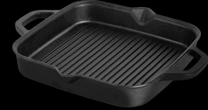 Immagine prodotto Burnhard Padella per grigliare in ghisa (30 cm, Padella grill, Ghisa)