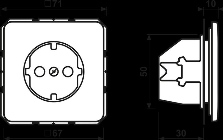 Actual product image JUNG SCHUKO socket outlet
