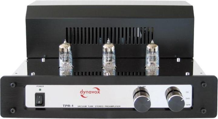 Dynavox Préamplificateur à tubes TPR1 chromé (Préamplificateur tube)