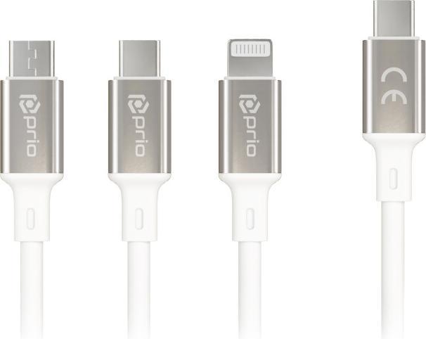 prio Cavo di ricarica 3 in 1 (1.20 m, USB 2.0)