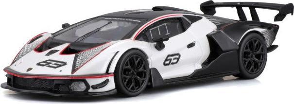 Produktbild Bburago 41167 Race - Lamborghini Essenza SCV12 #63 - 1:32 - bianco