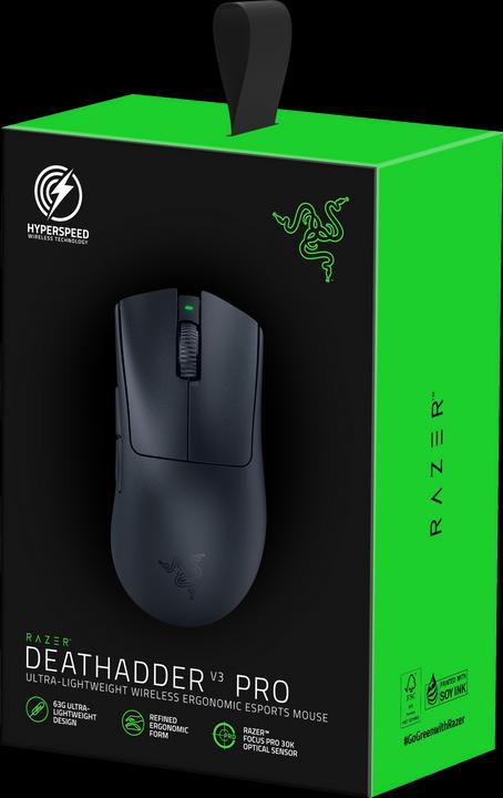 Actual product image Razer DeathAdder V3 Pro (Wireless, Cable)