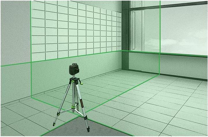 Actual product image Laserliner PocketPlane-Laser 3G Set 150cm Three-dimensional laser self-levelling