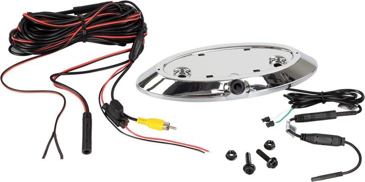 Actual product image ACV Ford emblem camera to replace OEM Ford logo
