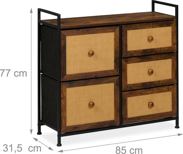 Image du produit Relaxdays Commode (85 x 31.5 x 77 cm)