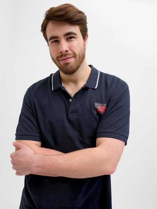 Actual product image Jack & Jones Plus Size Gedruckt Poloshirt Poloshirt (5XL)