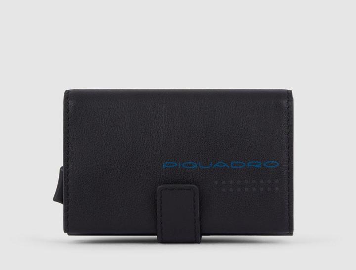 Piquadro Urban - Kreditkartenetui aus Metall und Leder