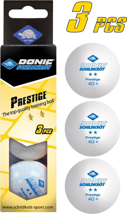 Actual product image MTS 3 table tennis balls Schildkröt Prestige 2** wss40mm (3 pcs.)