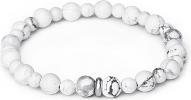Image du produit Beneto Bracelet de perles en howlite blanche MINK156/17