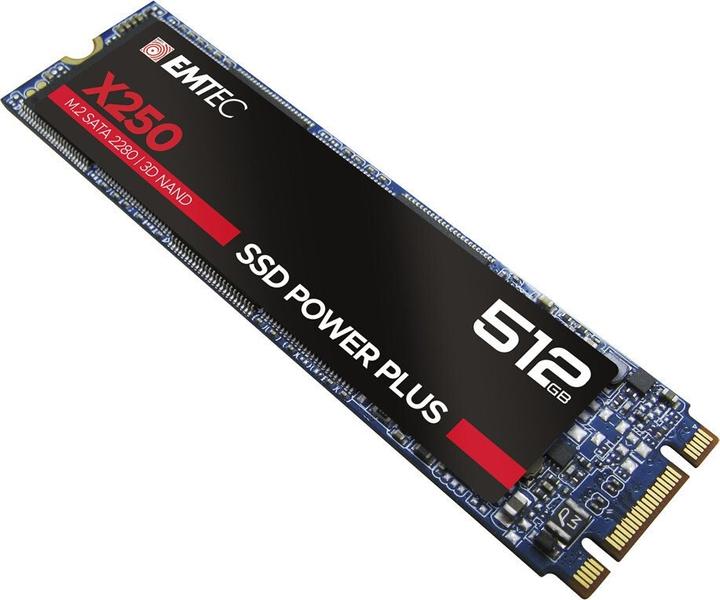 Actual product image Emtec Hard disk SSD X250 512 GB M.2 2280 SATA III (ECSSD512GX250) (512 GB, M.2 2280)