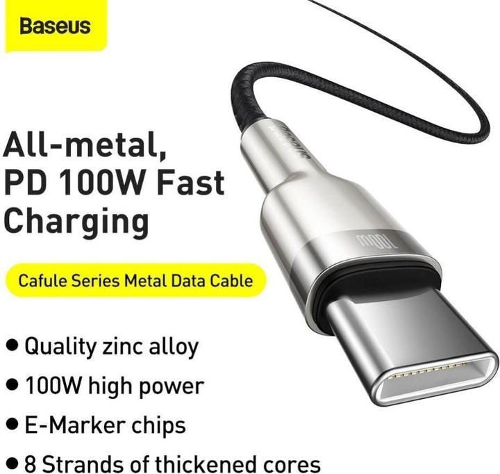 Produktbild Baseus USB-C – USB-C (2 m, USB 2.0, 100 W)