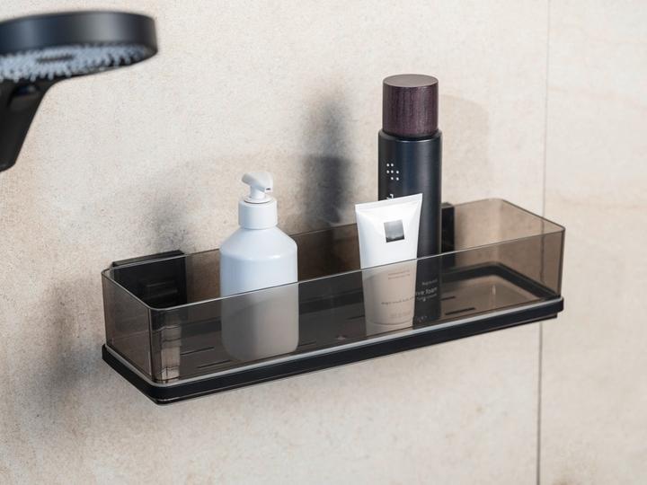 Image du produit Wenko Vacuum-Loc® Maxiablage Mod. Quadro Schwarz Befestigen ohne Bohren