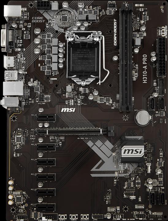 Produktbild MSI H310- Pro (LGA 1151, Intel H310, ATX)
