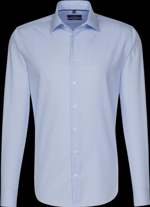 Seidensticker Hemd Tailored Fit Kent bügelfrei check ltblue