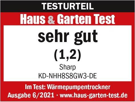 Immagine prodotto Sharp KD-NHH8S8GW3-DE (8 kg, A destra)