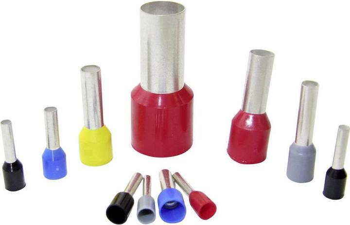 Actual product image WKK Ce 001408T Wire end ferrule 0.14 mm² Partially insulated Brown 500 pcs.