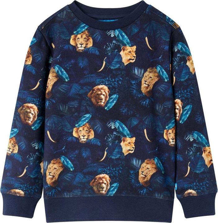VidaXL Kinder-Sweatshirt Marineblau 116,Material: 95 % Baumwolle. 5 (116)