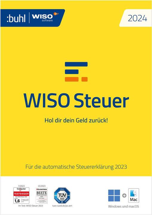 Buhl Data Service WISO Steuer 2024 Download Code (1 User, 1 Geräte/User, unbegrenzt)