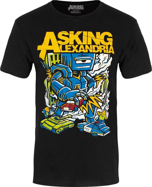 Actual product image Asking Alexandria Unisex Adult Killer Robot T-Shirt (S)