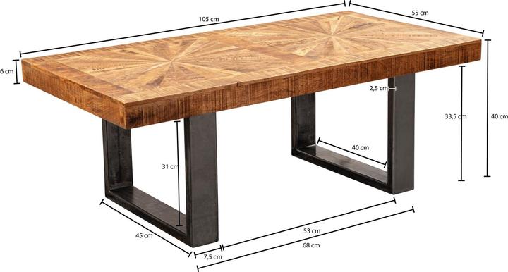 Produktbild Wohnling Jianna (55 x 105 x 40 cm)