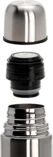 Actual product image Koopman Stainless steel vacuum jug, 1 litre, with 2 double-walled thermo mugs, 180 ml each (1 l)
