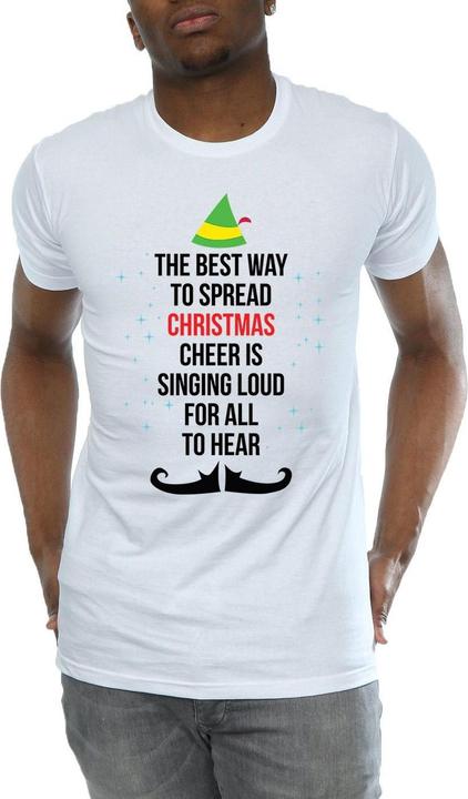 Immagine prodotto Elf Christmas Cheer Text Maglietta Uomo (XXL)