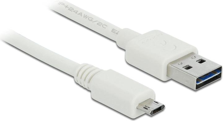 Immagine prodotto Delock Cavo USB2.0 Easy A-MicroB: 0,2m, bianco (0.20 m, USB 2.0)