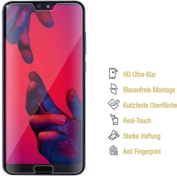 Actual product image Protectorking 2x Panzerfolie Anti-Shock HD Klar (2 Piece, Huawei P20 Pro)