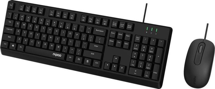 Produktbild Rapoo Kabelgebundenes Kombo Set "NX1500", Schwarz, QWERTZ (DE, Kabelgebunden)