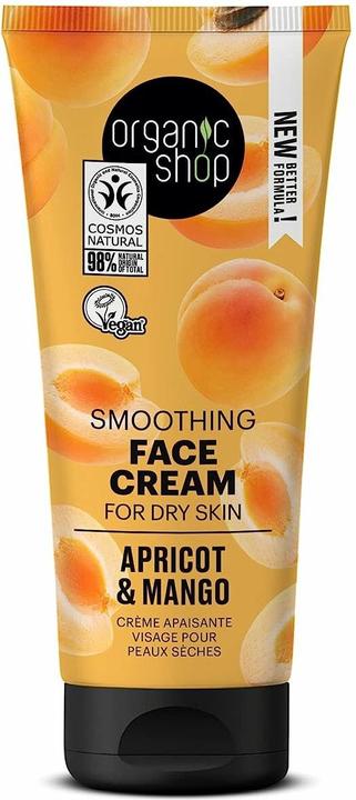 Produktbild Organic Shop Leichte tägliche Gesichtscreme für trockene Haut, Aprikose und Mango (50 ml) (50 ml, Tagescreme)