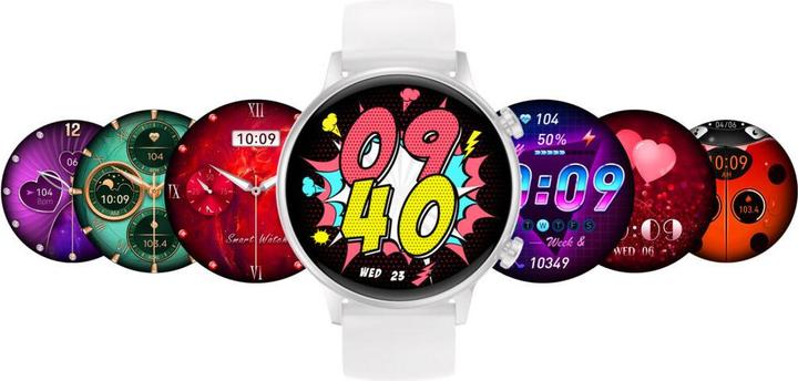 Actual product image Manta Smartwatch damski Alexa Mini biały (39 mm)