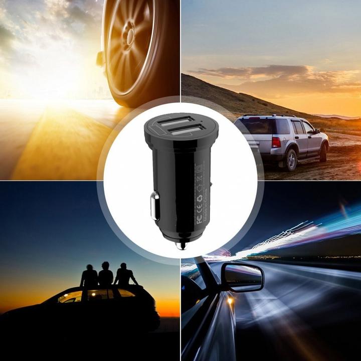 Actual product image Techly Mini Car Charger 2 USB-A Ports
