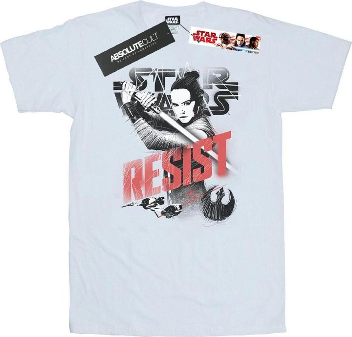 Actual product image Star Wars Mens The Last Jedi Rey Resist T-Shirt (XXL)