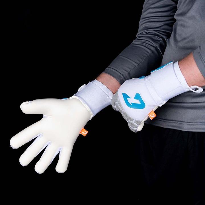 Produktbild Catch & Keep Fussballhandschuhe Fly White Soul Gr. 11 Weiss Torwart Keeper Goalie Handschuhe (11)
