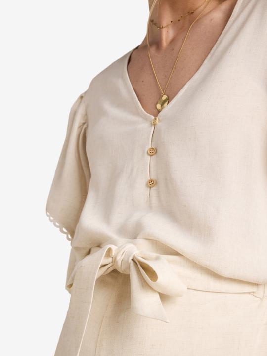 Image du produit Envie de Fraise Bluse mit Leinen für Schwangerschaft und Stillzeit