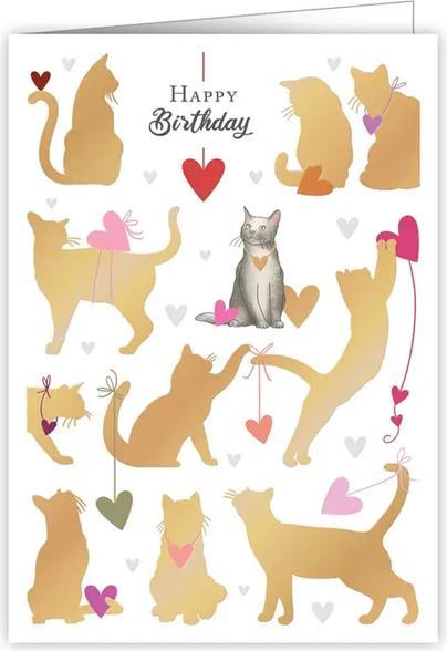 Immagine prodotto Quire Biglietto di auguri di buon compleanno con gatti