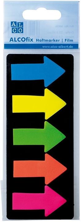 Alco Haftmarker Alcofix Pfeil 45x25mm VE=5 Farben je 25 Stück