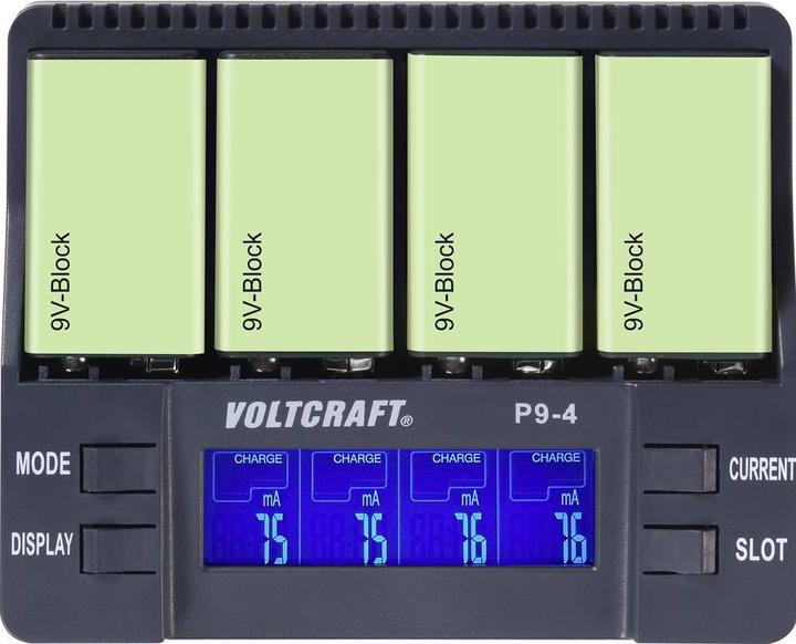 Produktbild Voltcraft P9-4 (1 Stk., 9V Block, Ladegerät ohne Akku)