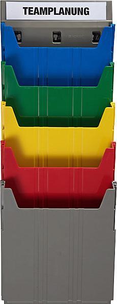 Actual product image Eichner BIG wall-mounted sorting system, for format A4, filling height 34 mm, grey (A4 portrait)
